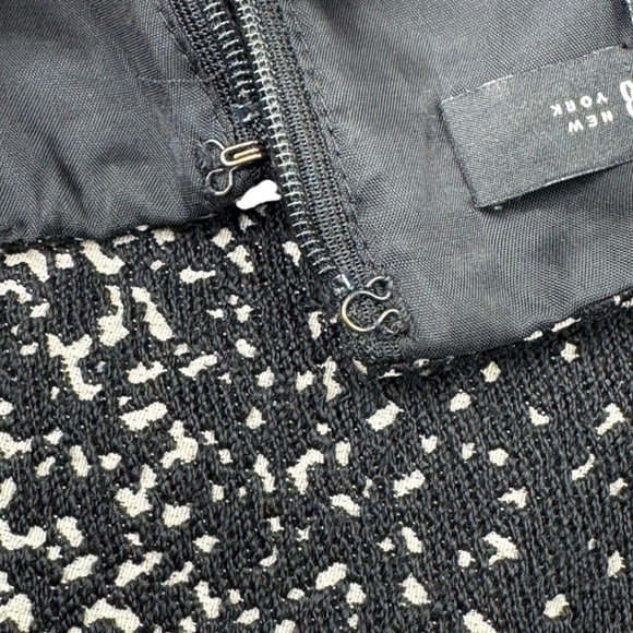 Lafayette 148 Sheath Black Ivory Dress - Picture 9 of 16